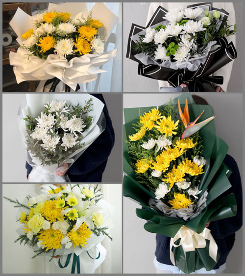 四川绵阳游仙区刘家镇白事花束代送